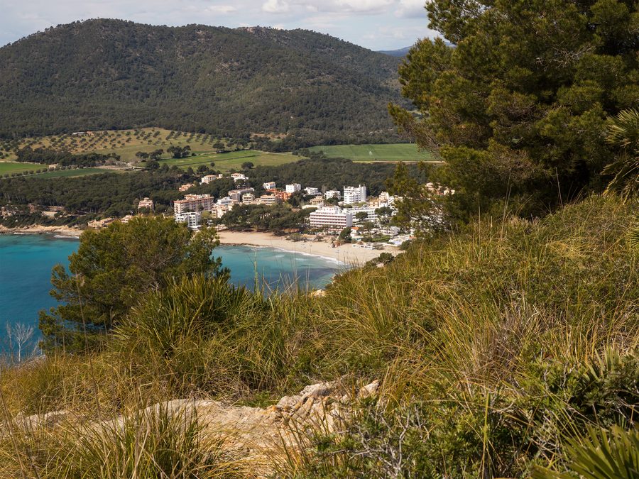 Blick vom Cap Vermell auf Canyamel