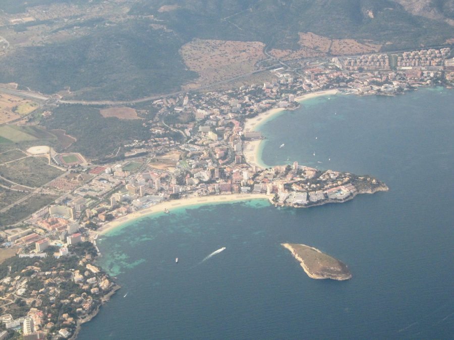 Küstenpanorama von Magaluf, Torrenova und Sa Porrassa auf Mallorca