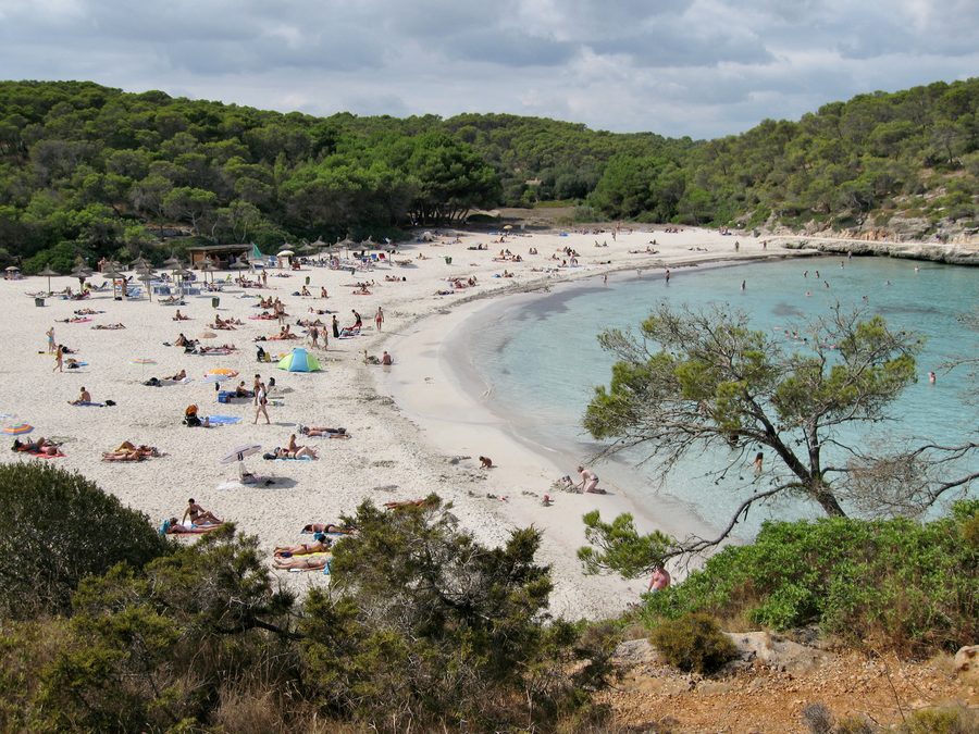 S’Amarador, Strand an der Cala Mondragó, Gemeinde Santanyí, Mallorca, Spanien